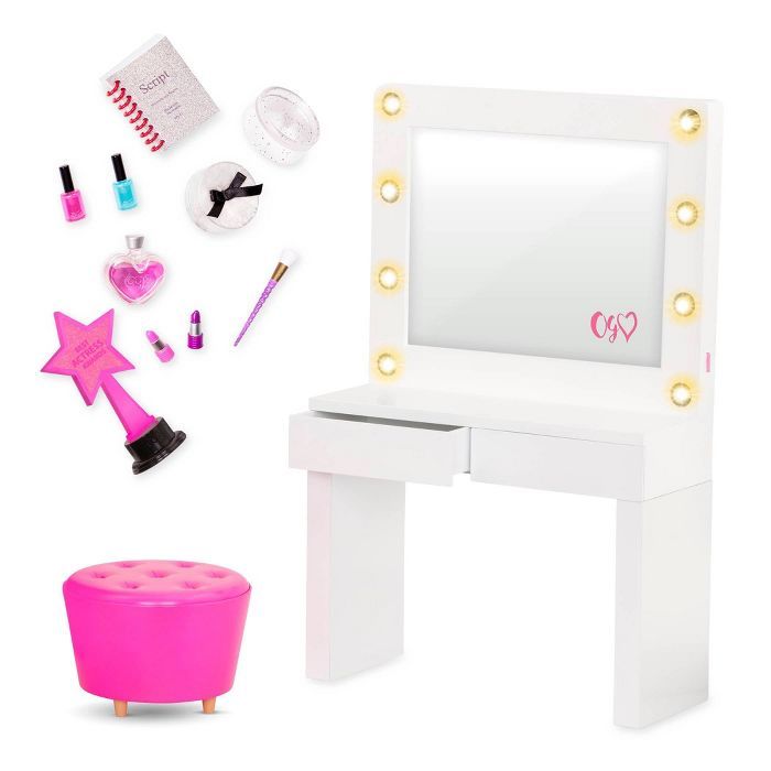 Our Generation Glitz and Glamour Dressing Room Accessory Playset for 18" Dolls | Target