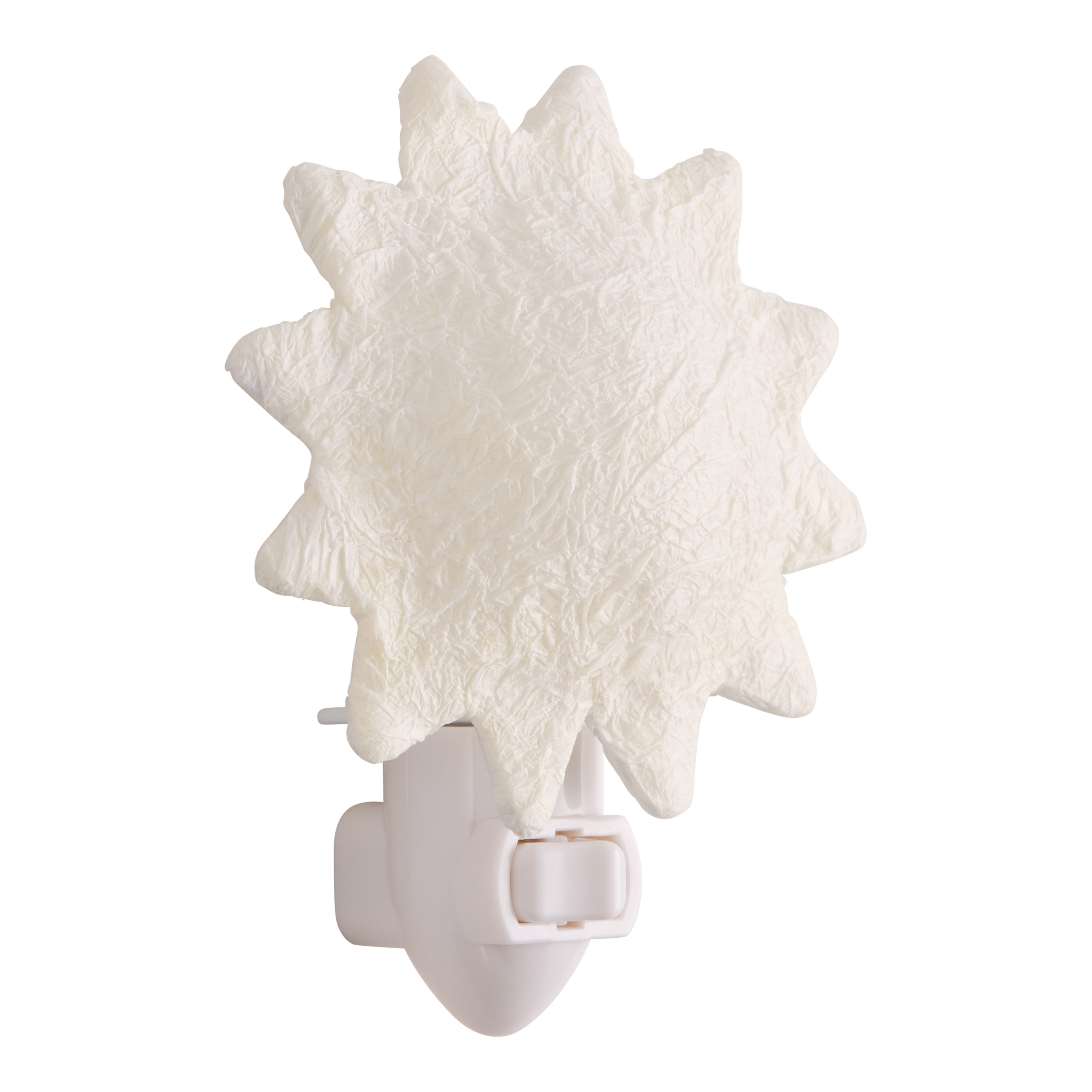 White Paper Mache Sun Figural Night Light | World Market