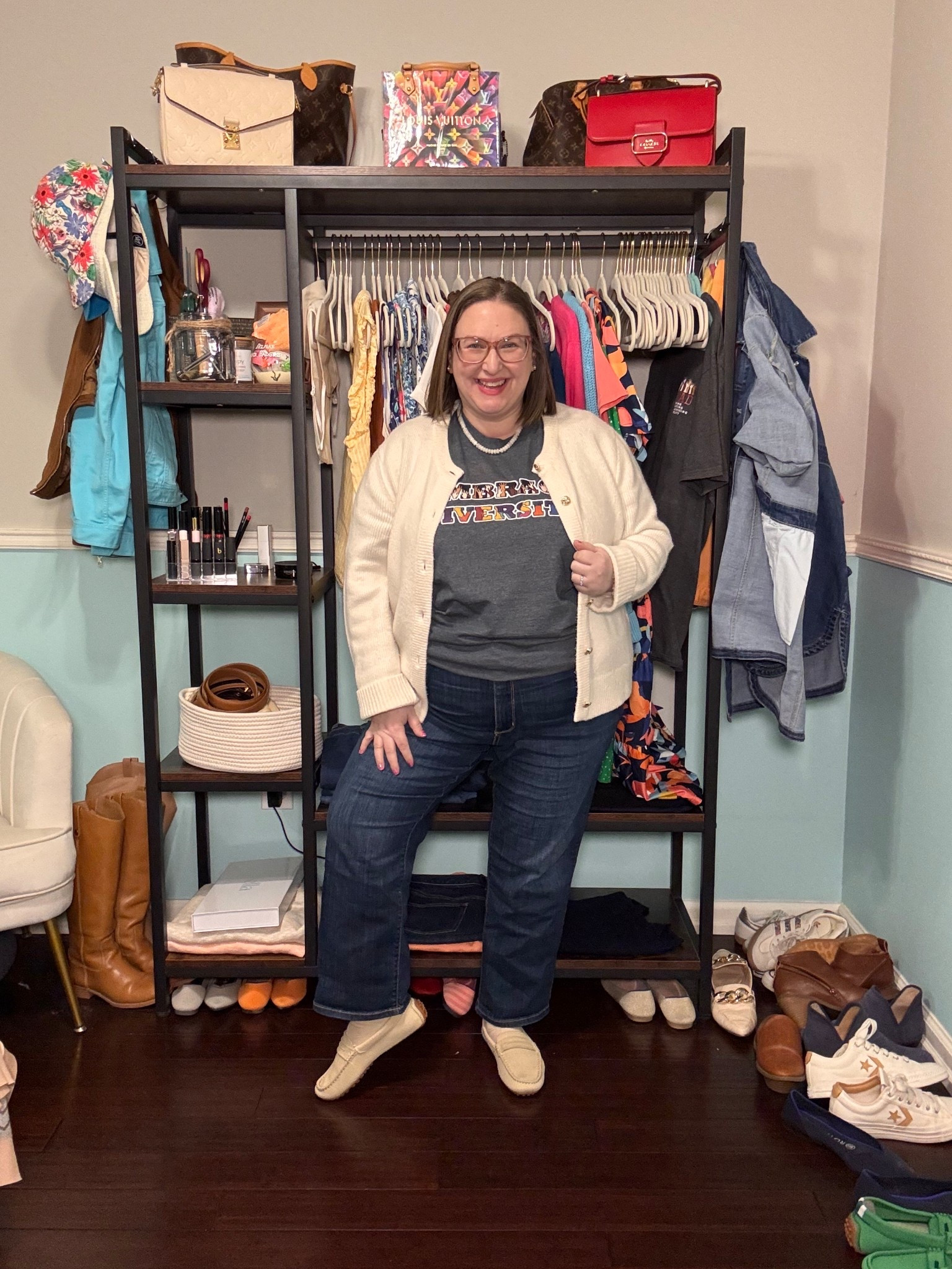 My cardi is from Abercrombie last year, and the one I linked is super similar — down to the gold buttons!

I sized up in the jeans & I’m happy I did — I needed it in the waist. 

I size up half in the drivers  

#LTKPlusSize #LTKootd #LTKPetite