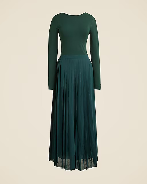 Pleated ballet dress in stretch cotton-blend | J. Crew US