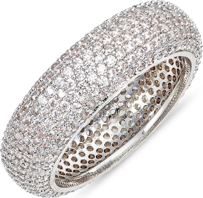 Pavé Cubic Zirconia Eternity Band Ring | Nordstrom