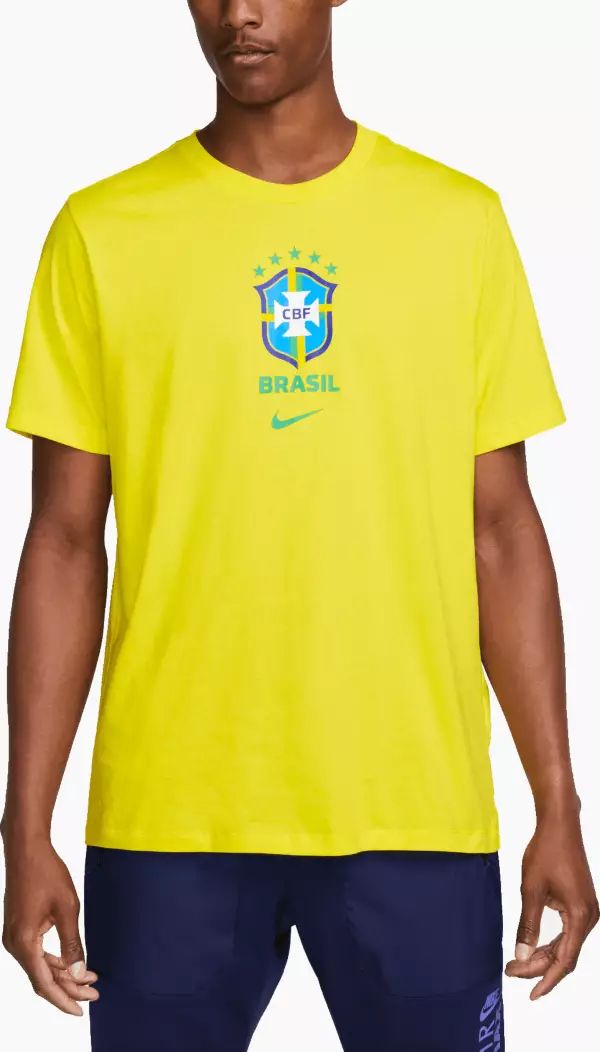 Nike Brazil '22 Yellow Travel T-Shirt | Dick's Sporting Goods | Dick's Sporting Goods
