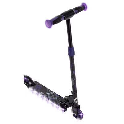 Huffy Black Panther Electro Light In Line 100mm Kids' Kick Scooter - Black | Target