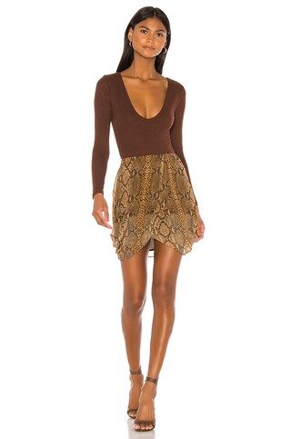 Frances Bodysuit in Chocolate | Revolve Clothing (Global)