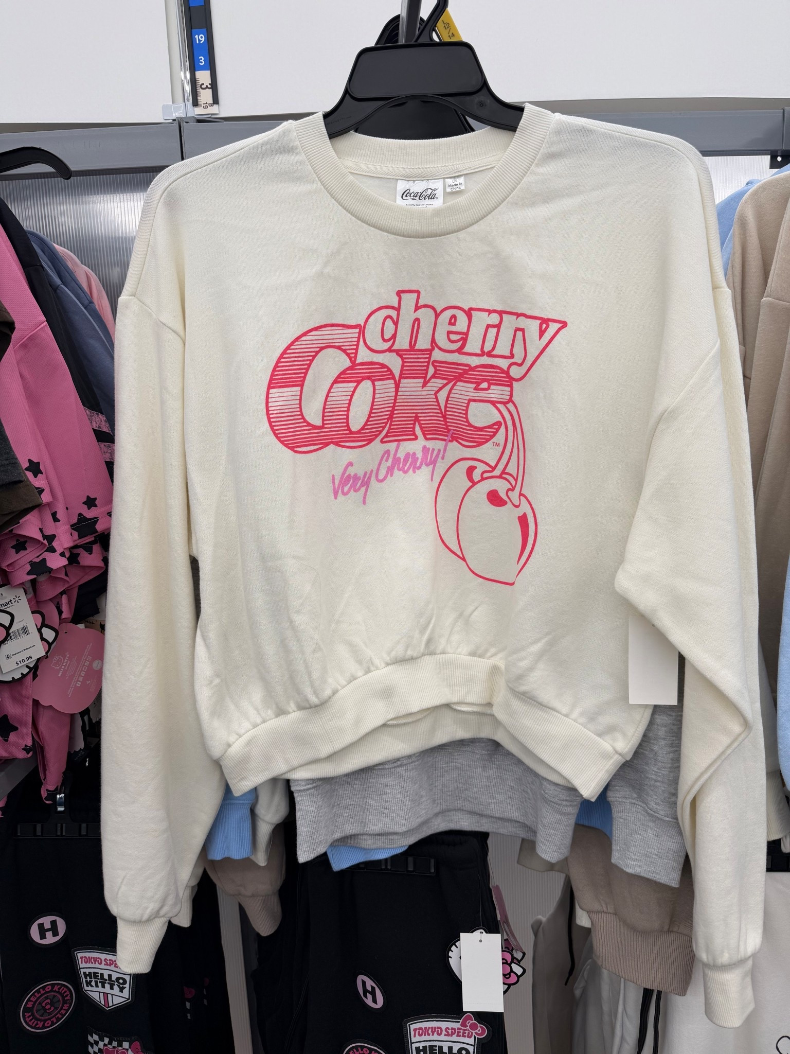 Cute vintage cherry coke cropped boxy sweatshirt. #walmart #walmartfinds #cherrycoke #sweatshirt #comfyclothes

#LTKmomlife #LTKootd #LTKMidsize