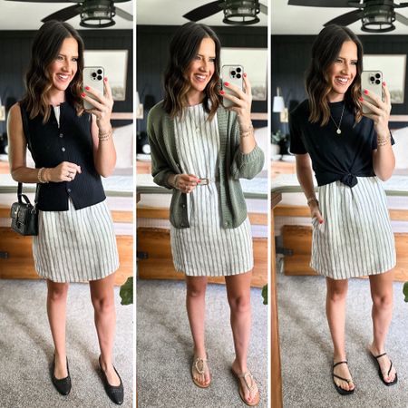 Summer Capsule Wardrobe - Linen Dress 

Dress - small
Black button front tank - small
Olive cardigan (mine is from last year but they brought it back. I’m in a medium) 
Black tee - small 



#LTKFindsUnder50 #LTKStyleTip #LTKFindsUnder100