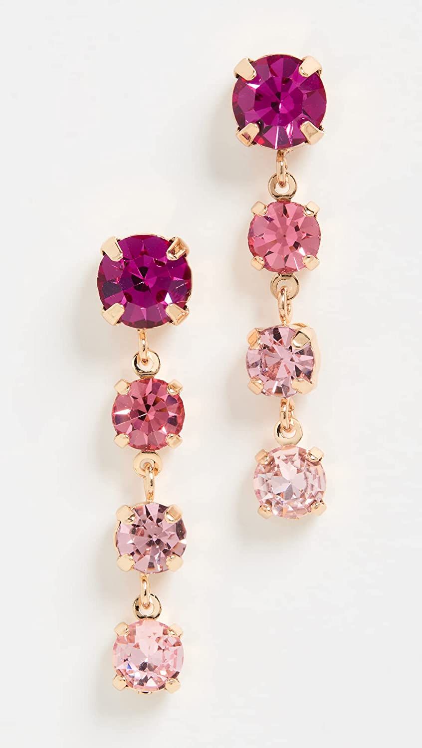 Kenneth Jay Lane Women's Pink Ombre Stone Drops Earrings | Amazon (US)