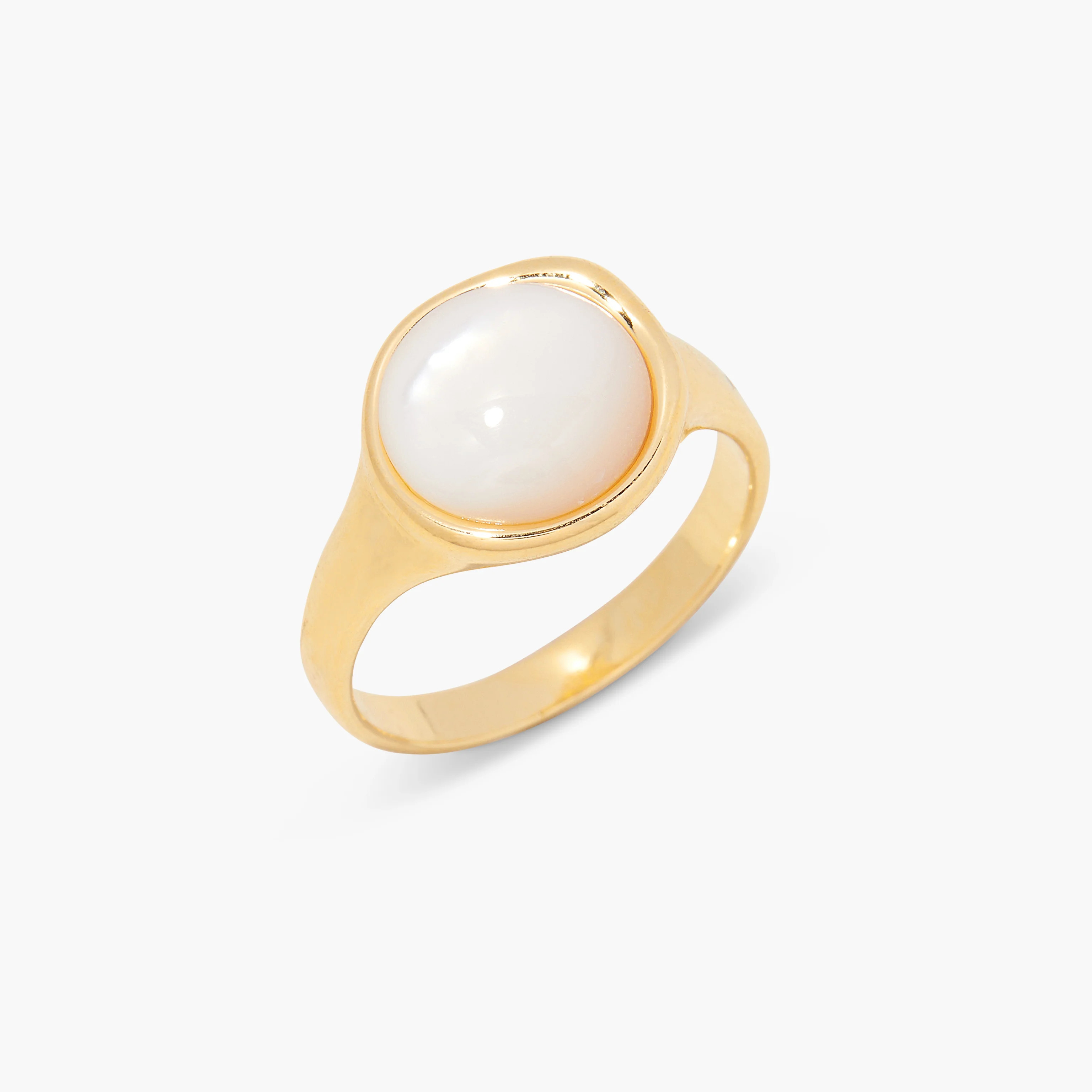 Anna Pearl Ring - Gold / 6 | Brook and York