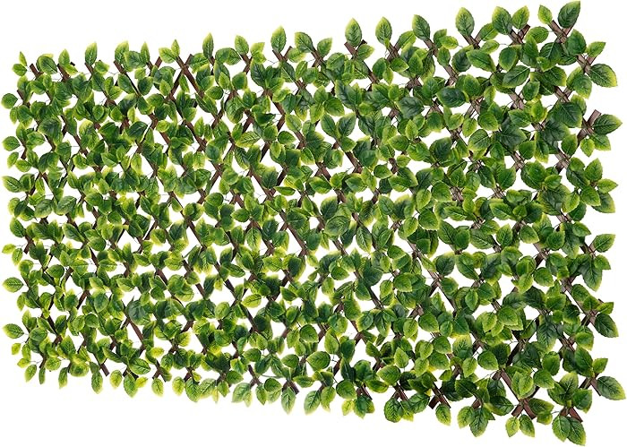 Naturae Decor PVC Expandable Trellis - Outdoor Privacy Screen - Sturdy and Flexible - Realistic L... | Amazon (US)
