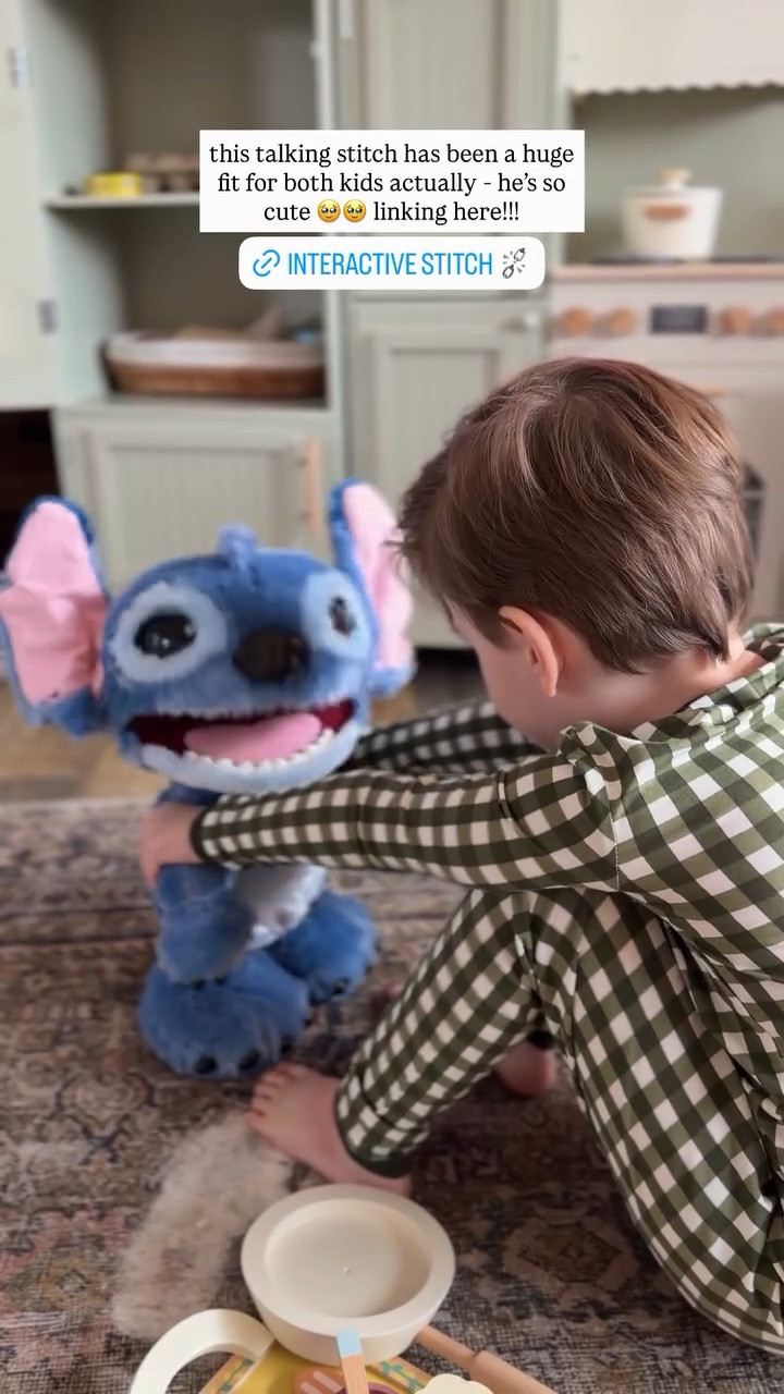 this talking stitch has been a huge fit for both kids actually - he’s so cute 🥹🥹 linking here!!!