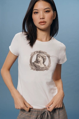 Maeve Classic Fitted Cotton Blend Tee | Anthropologie (US)