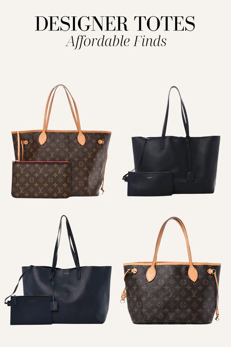 Affordable designer totes! Tote bag, neverfull bag, Louis Vuitton bags, saint laurent bags, travel bag, mom bag

#LTKitbag #LTKstyletip