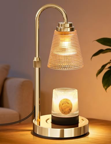 Candle Warmer Lamp with Timer Dimmable, Lamp Candle Warmer Birthday Gifts for Women, Black Adjustable Wax Melter Warmer for Jar Candles, House Warming Gift Home Decor | Amazon (US)