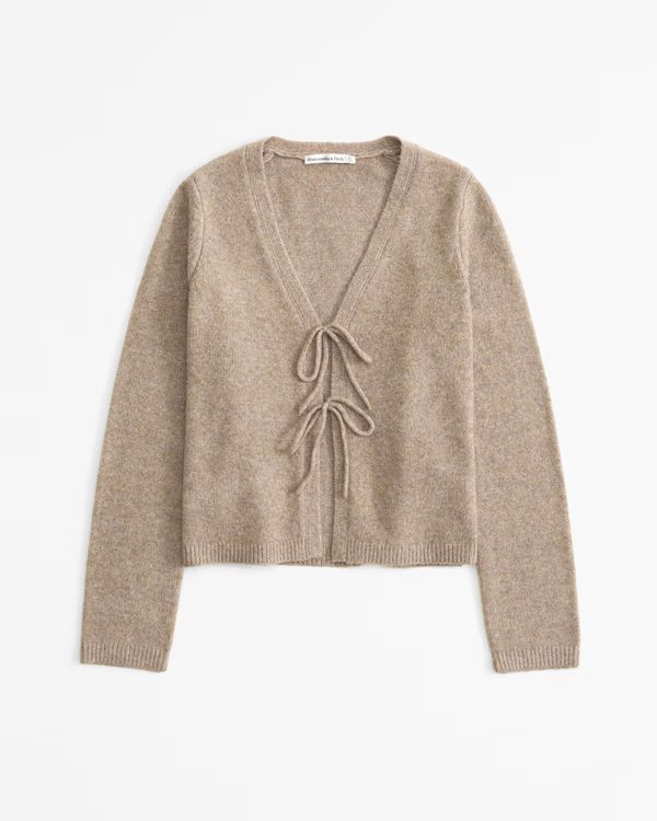 Women's Tie-Front Cardigan | Women's Tops | Abercrombie.com | Abercrombie & Fitch (US)