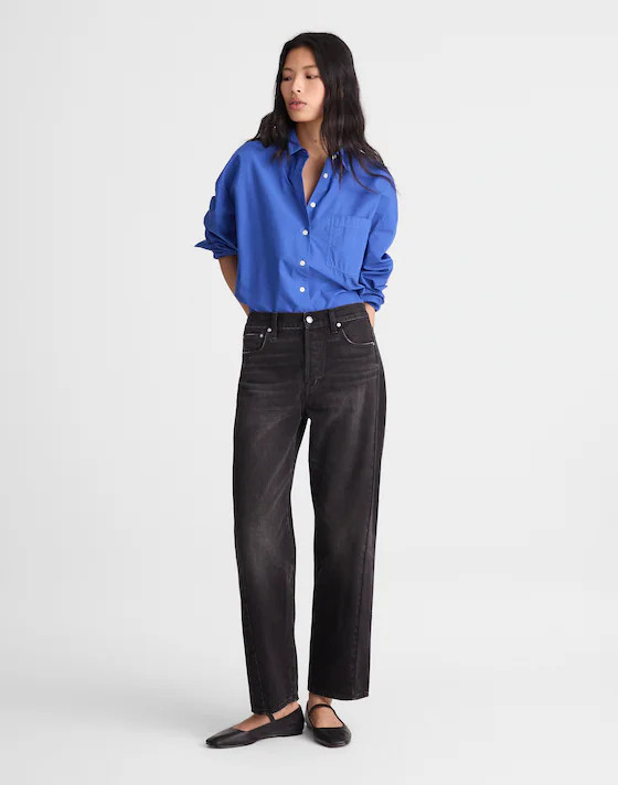 Pieced Barrel-Leg Jeans | Madewell