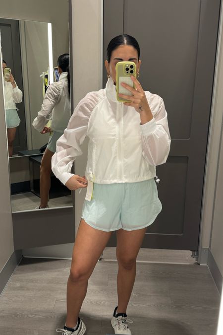 Active wear from target, white, jacket, travel, travel outfit, summer fashion, shorts, gym outfit, mom style, sports mom, athletic style, workout outfit. 

#LTKFitness #LTKStyleTip #LTKFindsUnder50