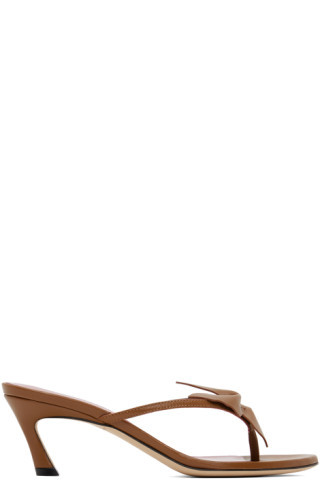 Brown Butterfly 119 Heeled Sandals | SSENSE