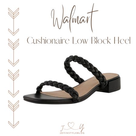 $39 Walmart CUSHIONAIRE Women's Neptune Braided Low Block Heel Sandal +Memory Foam / sandals / summer sandals / workwear / church shoes / dressy sandals 

#LTKworkwear #LTKfindsunder50 #LTKshoecrush