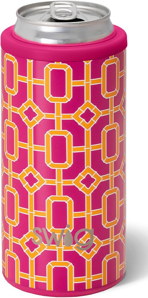 Swig Life Skinny Can Cooler, Stainless Steel, Dishwasher Safe, Triple Insulated Slim Can Sleeve f... | Amazon (US)