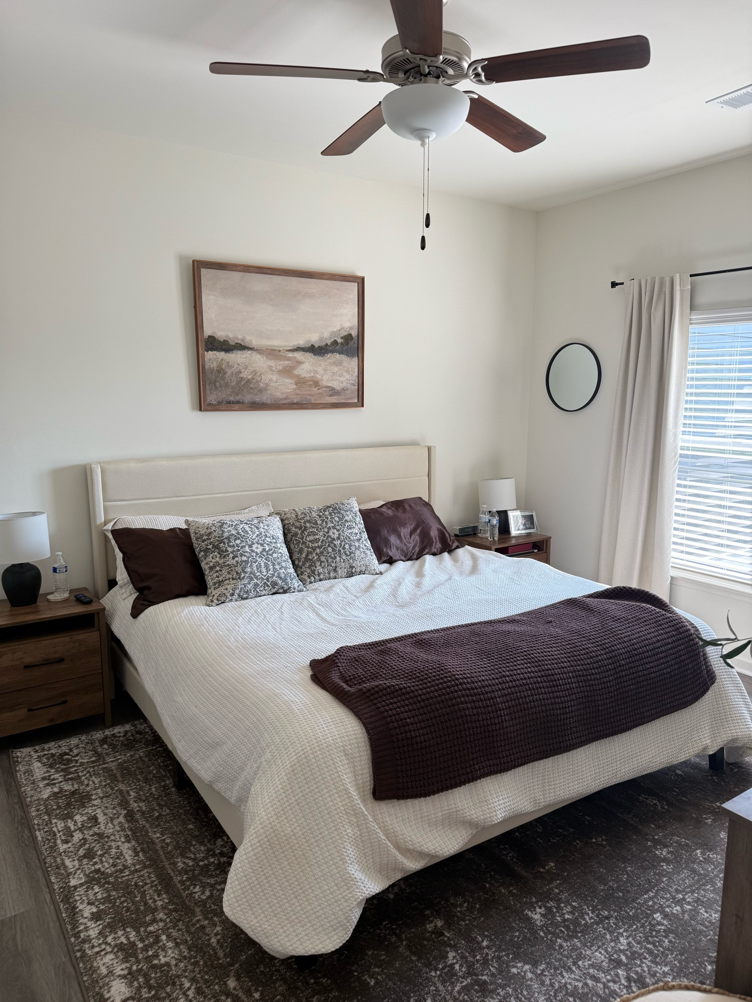 The curtains are 100% black out and keep the room cool. The rug is super easy to clean too. 

#LTKU