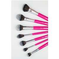 Peaches & Cream Essential 7 Piece Face Brush Set (Worth £45), Pink | PrettyLittleThing UK