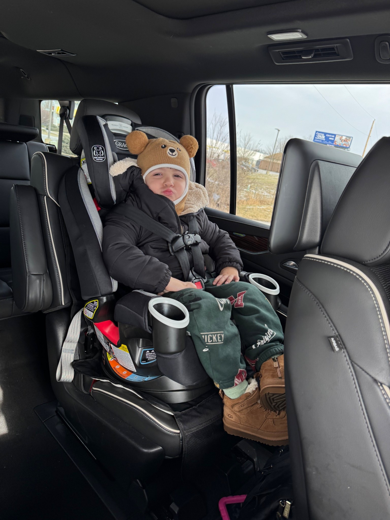 Toddler boy outfit. Snow hat. Kids winter outfit. Kids Uggs. Ugg boots. Boy boots. Kids boots. Kids outfits. Car seat. 

#LTKdayinmylife #LTKKids