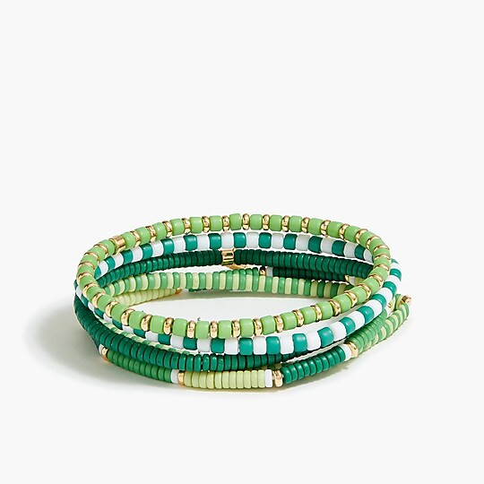 Beaded bracelets set-of-five | J.Crew Factory