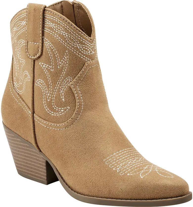 Spring Western Faux Leather Bootie | Nordstrom Rack