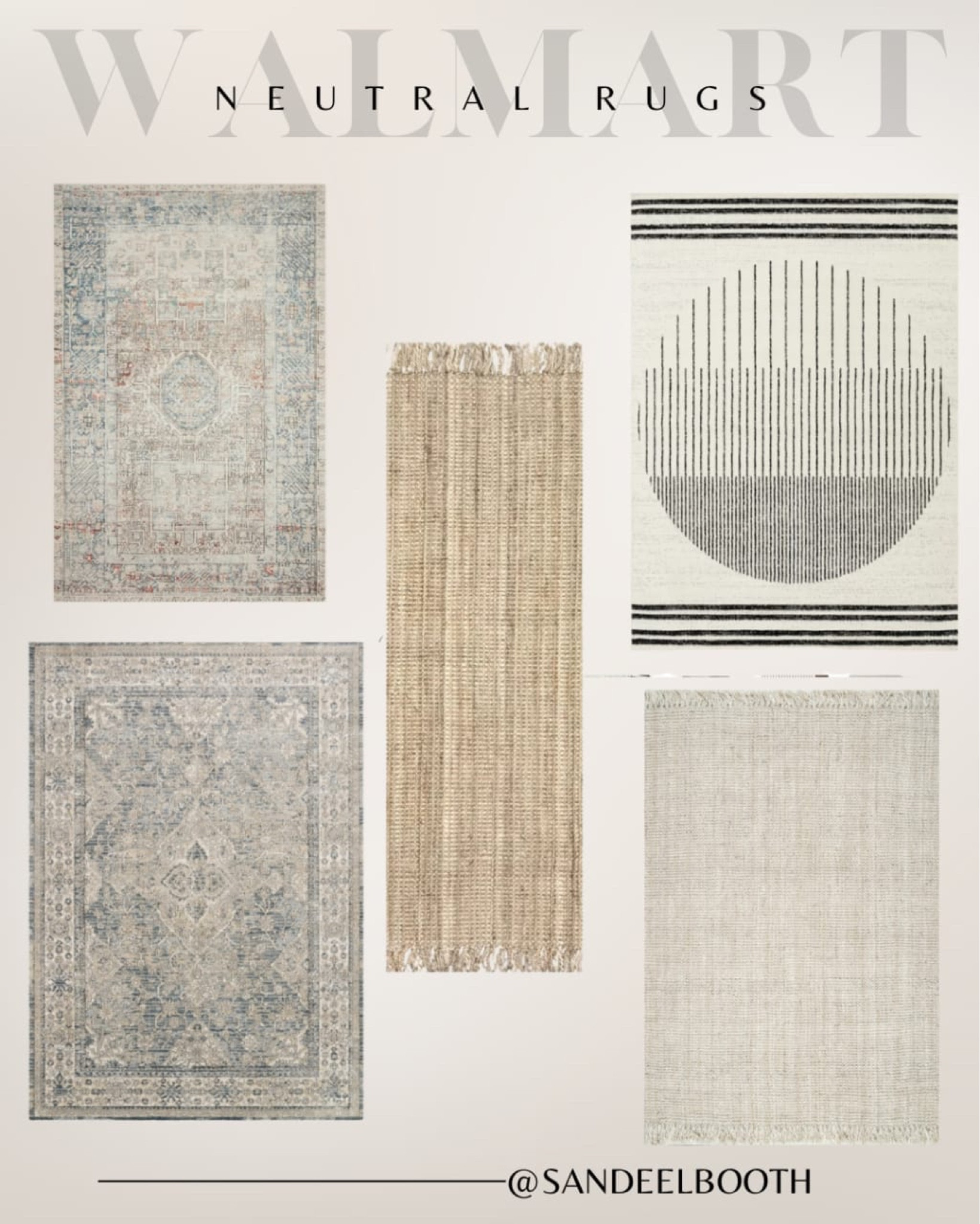 Walmart neutral rugs 
Farmhouse decor

#LTKFind #LTKhome #LTKSeasonal