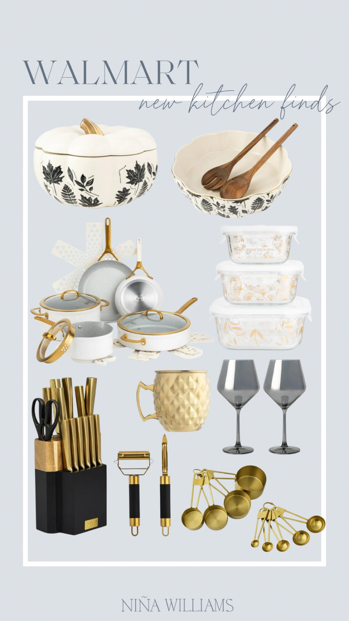 Walmart new kitchen finds! Fall decor - fall cookware finds - gold kitchen tools 

#LTKHome #LTKFindsUnder100 #LTKSeasonal