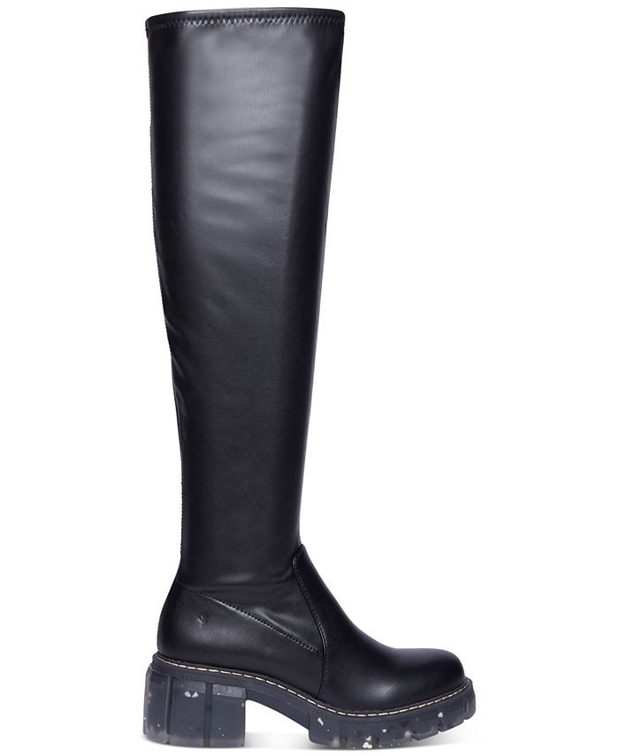 cool planet by Steve Madden Women's Rosalia Over-the-Knee Lug-Sole Boots & Reviews - Boots - Shoe... | Macys (US)