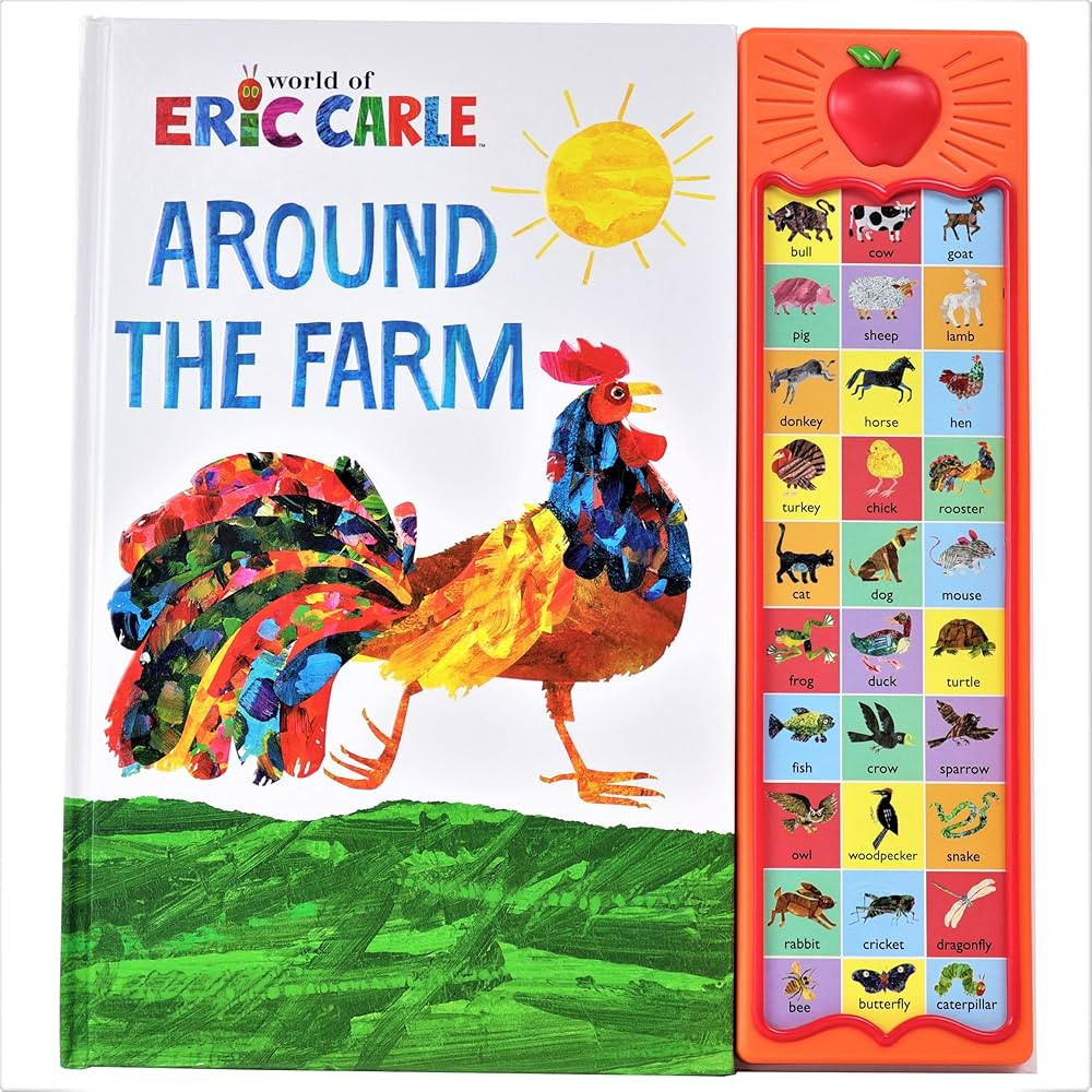 World of Eric Carle, Around the Farm 30-Button Animal Sound Book - Great for First Words - PI Kid... | Amazon (US)