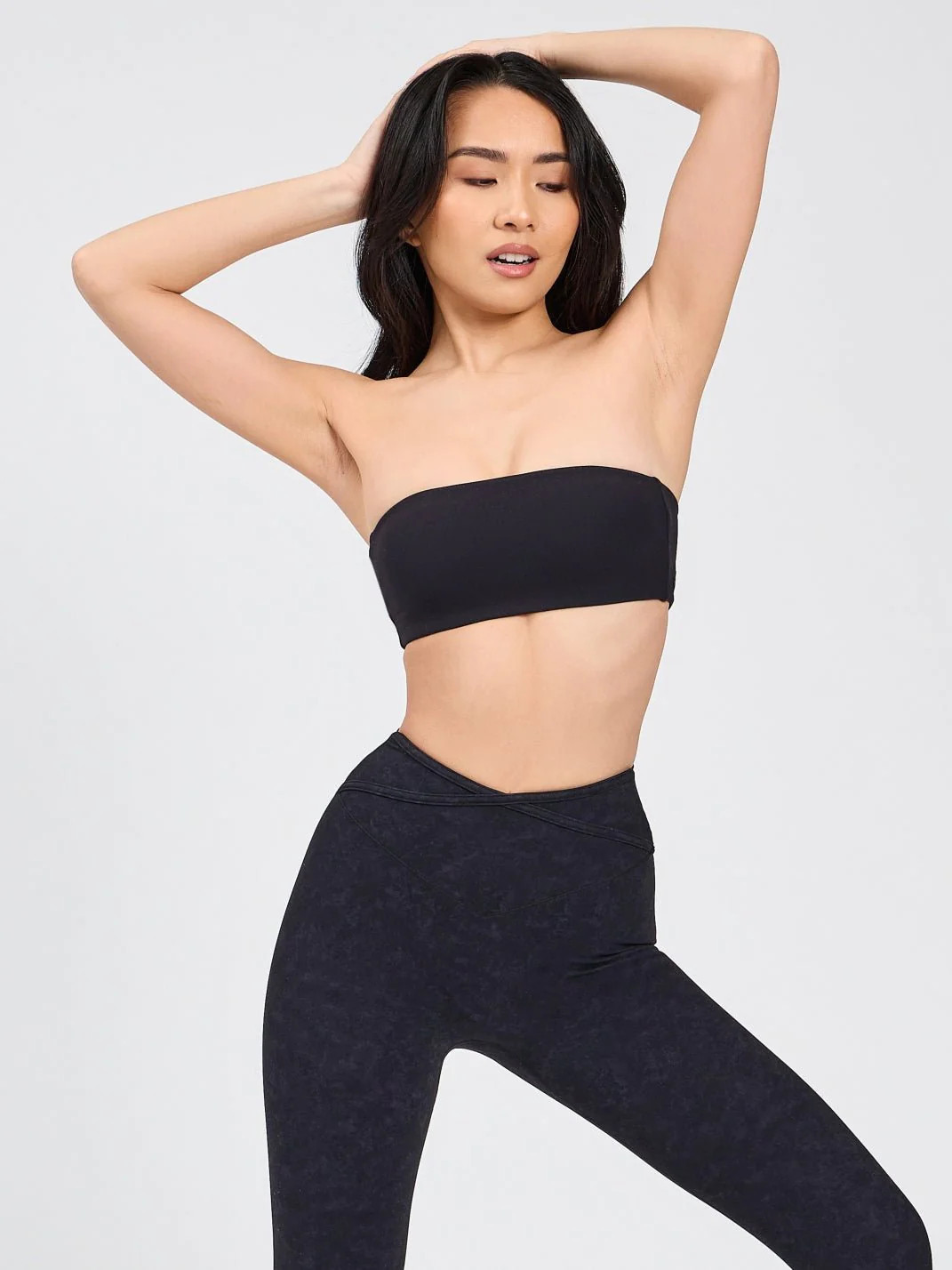 Airknit Bandeau - Onyx Black L | Buffbunny