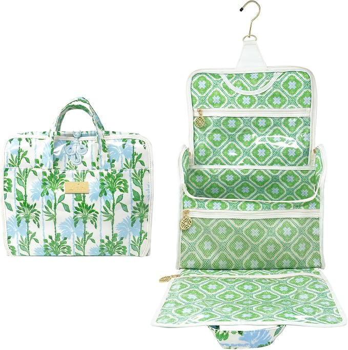Lilly Pulitzer Hanging Toiletry Bag - Travel Organizer with Handle and Pockets - Cute Travel Make... | Amazon (US)