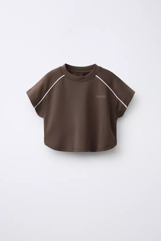 MODAL CONTRAST TRIM T-SHIRT | Zara US