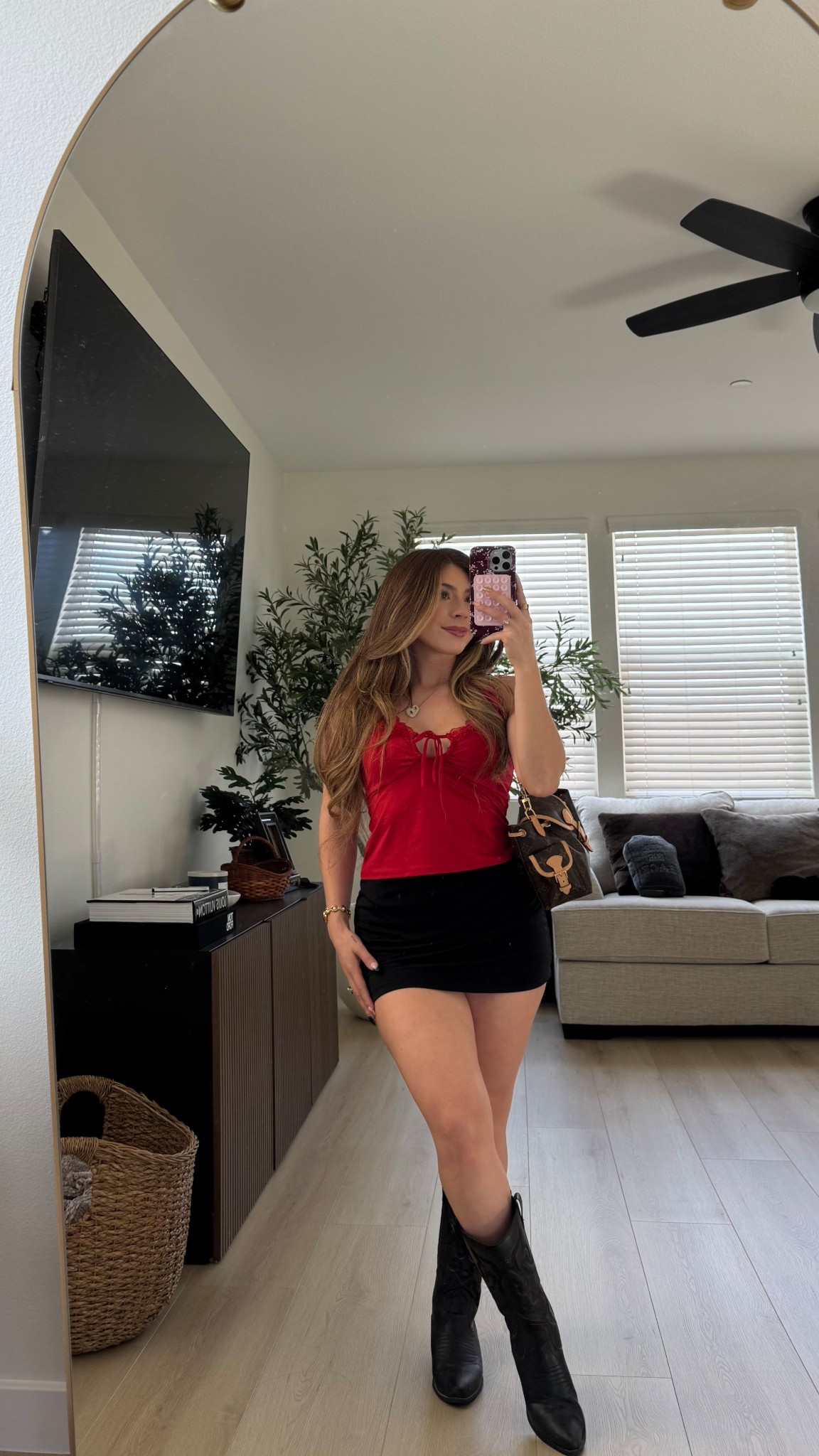 mini skirt & cowgirl boots outfit

#LTKPetite #LTKShoeCrush #LTKStyleTip