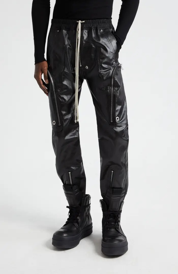Lido Bauhaus Coated Stretch Denim Cargo Pants | Nordstrom