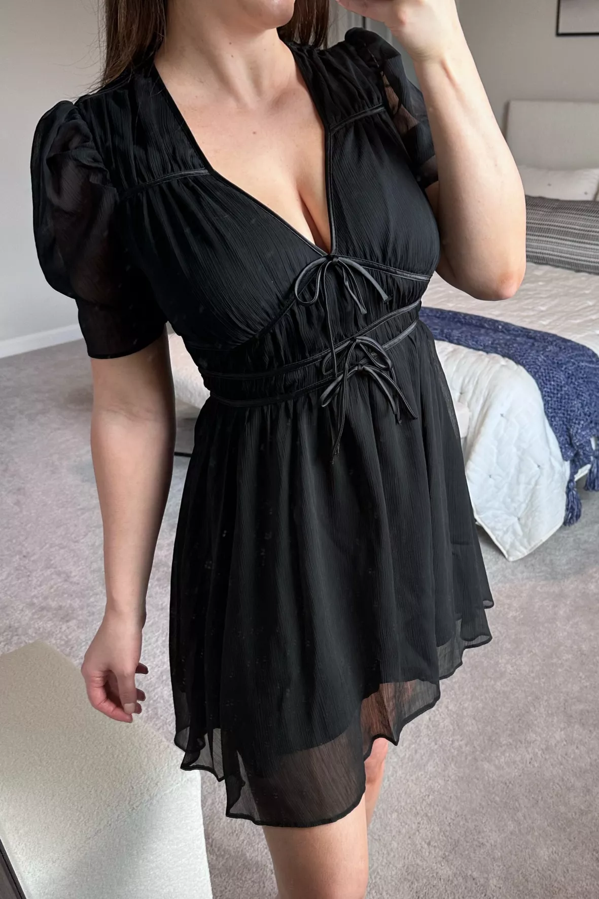 Front Gathered Dress