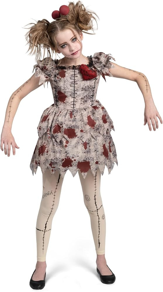 Spooktacular Creations Halloween Kids Voodoo Costume, Voodoo Doll Dress Costume for Girls Hallowe... | Amazon (US)