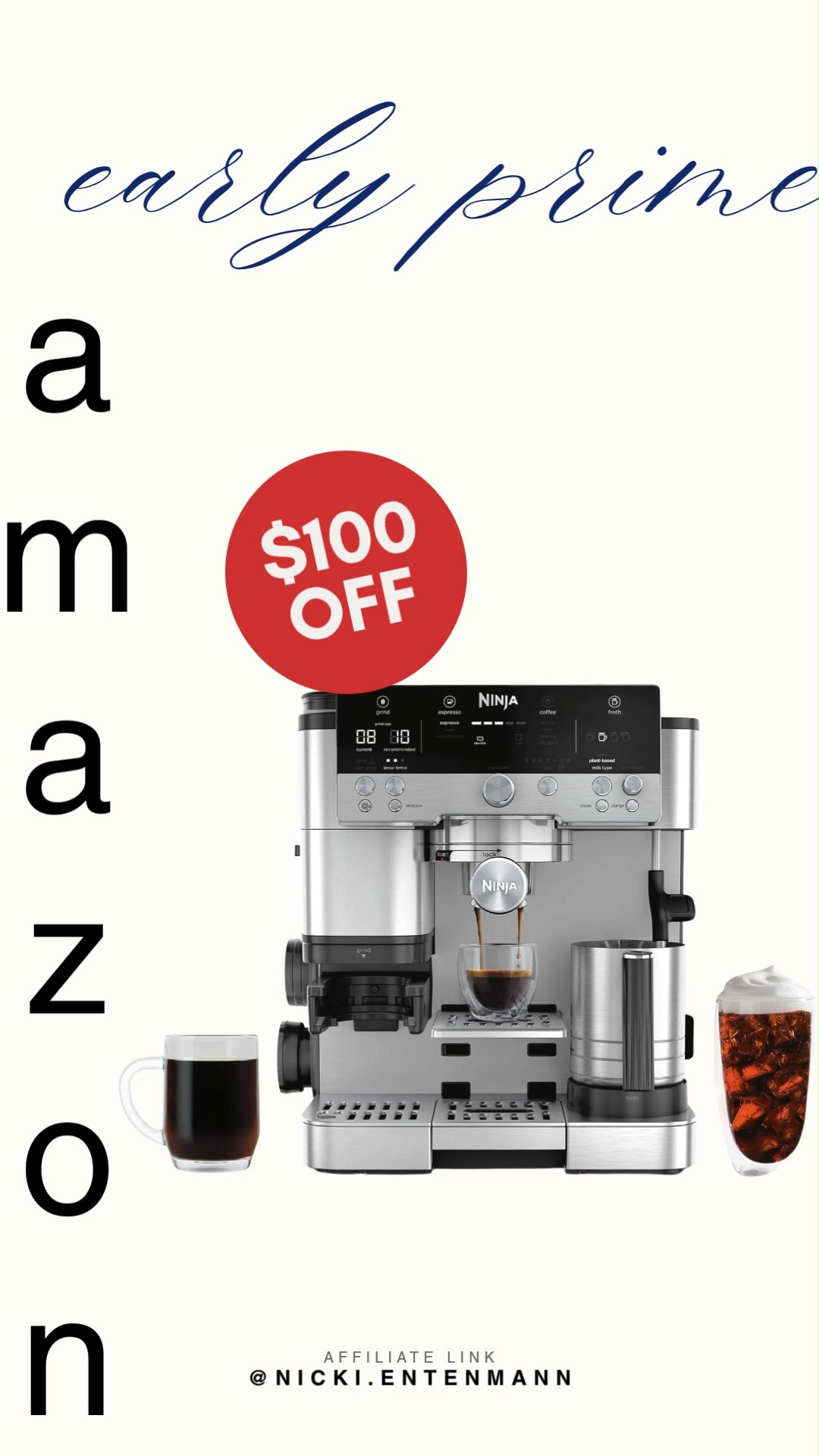 The Ninja Luxe Café Premier 3‑in‑1 Espresso Machine brings barista vibes home with rich espresso, creamy lattes, and smooth cappuccinos. Sleek design and easy use make mornings taste better ☕✨🏡  

#NinjaEspresso #CoffeeMachine #BaristaStyle #HomeCafe #EspressoMaker #LatteLovers #CappuccinoTime #KitchenEssentials #AmazonFinds #MorningRoutine 

 #LTKdayinmylife #LTKHome #LTKSaleAlert