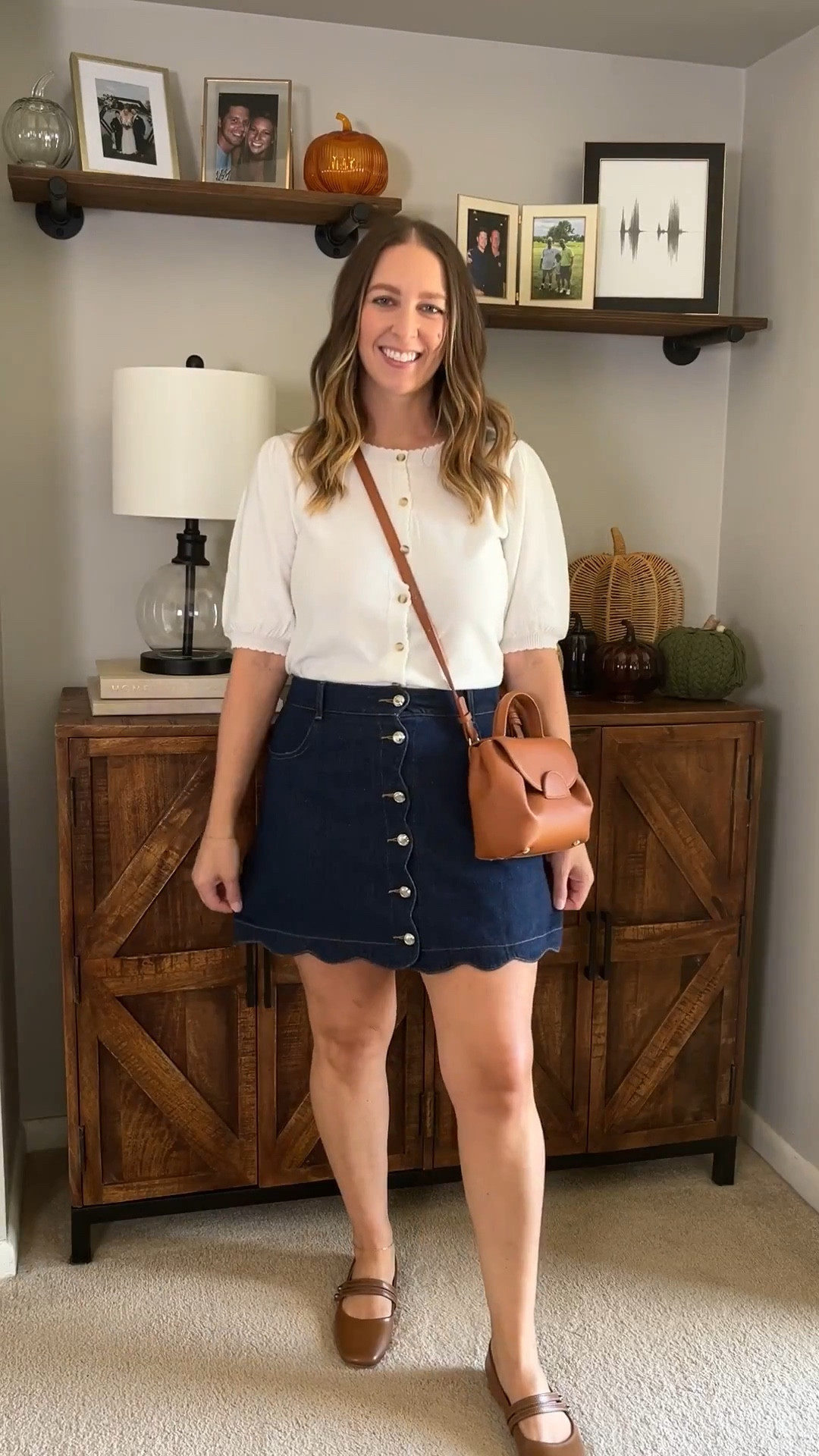 Loved this outfit in the fall but it’s also perfect for spring- the scalloped denim skirt is so cute & has been restocked!

Spring outfit // denim skirt // date night outfits // concert outfit // country concert outfits // denim // casual outfit // rodeo outfit inspo // vacation outfits // European summer // Italian summer // east coast summer // summer outfits // summer outfit // summer outfits women // spring outfits women // spring outfits // Easter outfit // spring outfits 2026 // summer profits 2026 // Easter outfits women 

#LTKootd #LTKSeasonal #LTKOver40