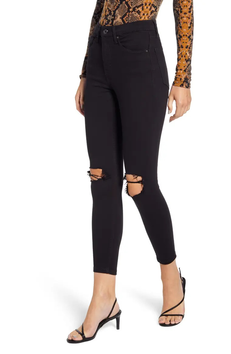 Jamie High Waist Ripped Skinny Jeans | Nordstrom
