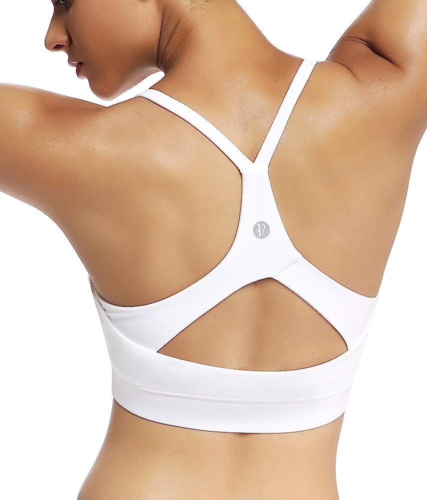 Stappy Sports Bra for Women Sexy Open Back Medium Support Yoga Bra with Removable Cups | Amazon (US)