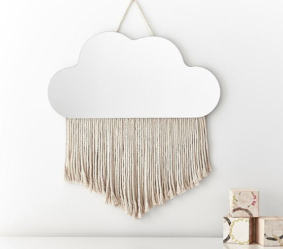 Cloud Fringe Mirror | Pottery Barn Kids