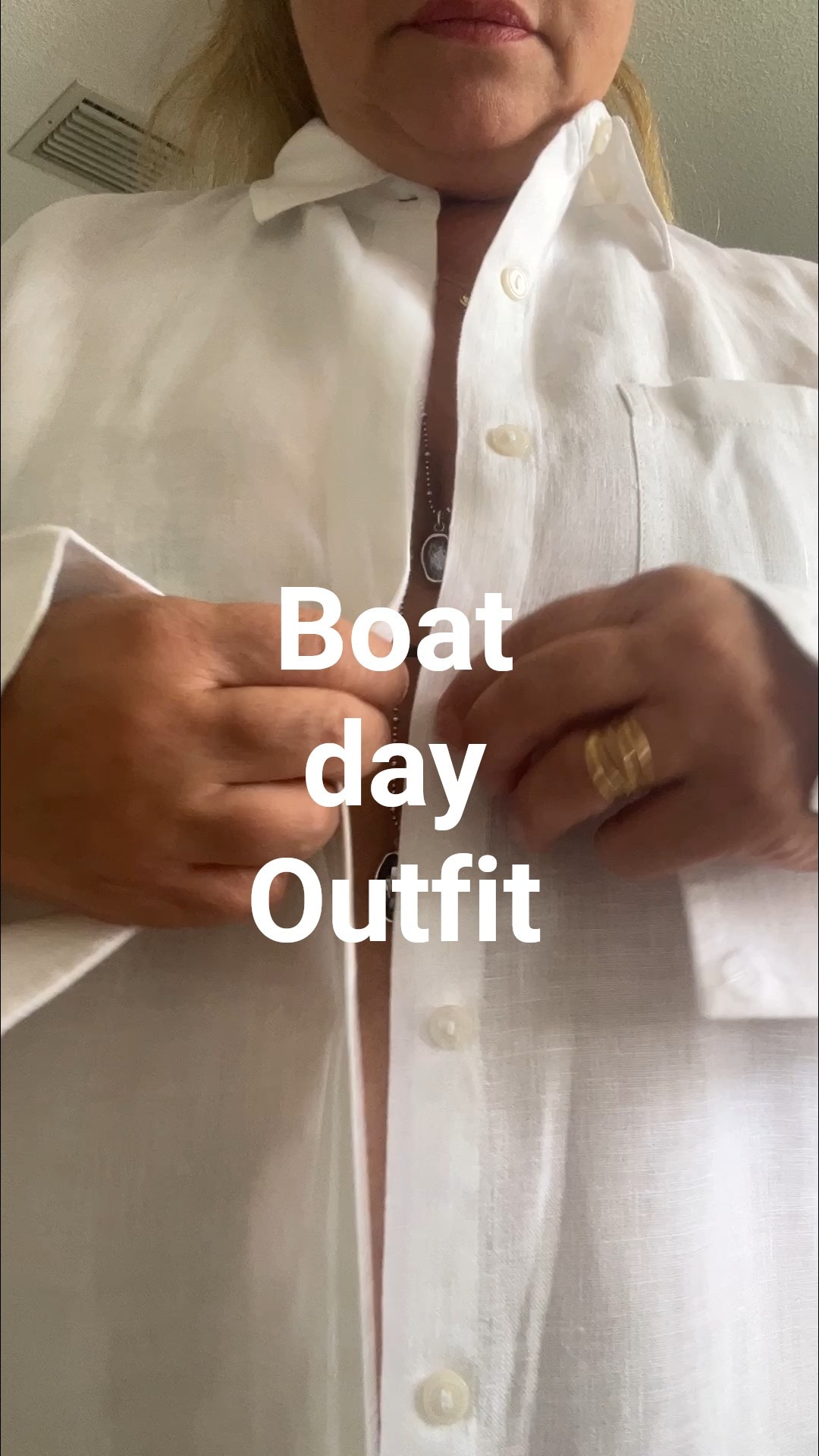 Afternoon boat vibes in my favorite white linen cover-up—breezy, effortless, and perfect for sunny days with friends. Plus, my secret to sleek, frizz-free hair even on the water: this amazing new hair wax I’ve been loving! #BoatDayStyle #LinenDressLook #SummerHairGoals #EffortlessStyle #HairWaxMagic #AfternoonOnTheWater

#LTKSwim #LTKMidsize #LTKTravel