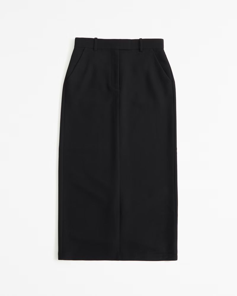 Women's Tailored Maxi Skirt | Women's Bottoms | Abercrombie.com | Abercrombie & Fitch (US)