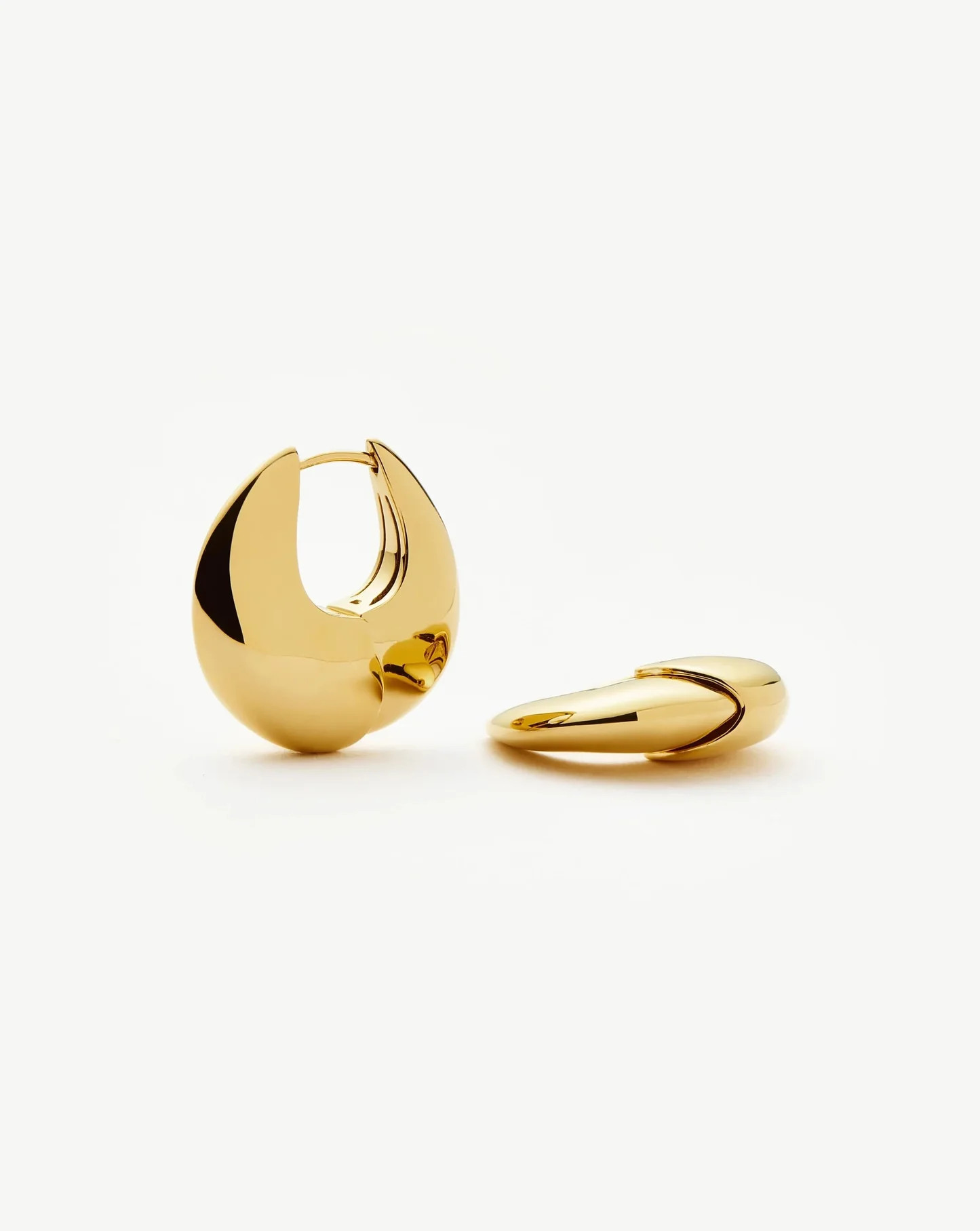 Sculptural Pebble Small Hoop Earrings | Missoma US | Missoma US