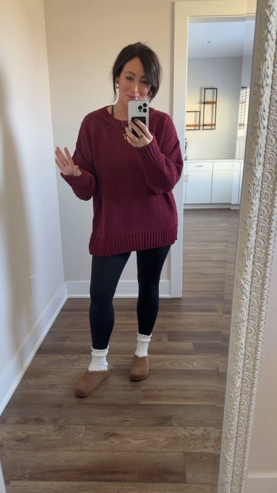 • medium sweater - oversized fit 
• medium leggings 
• clogs run big, size down 


#LTKSaleAlert #LTKStyleTip #LTKFindsUnder50