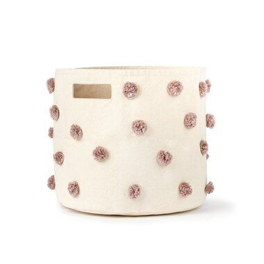 Pehr Pom Pom Bin Mauve 13" D x 12" H | Indigo (CA)