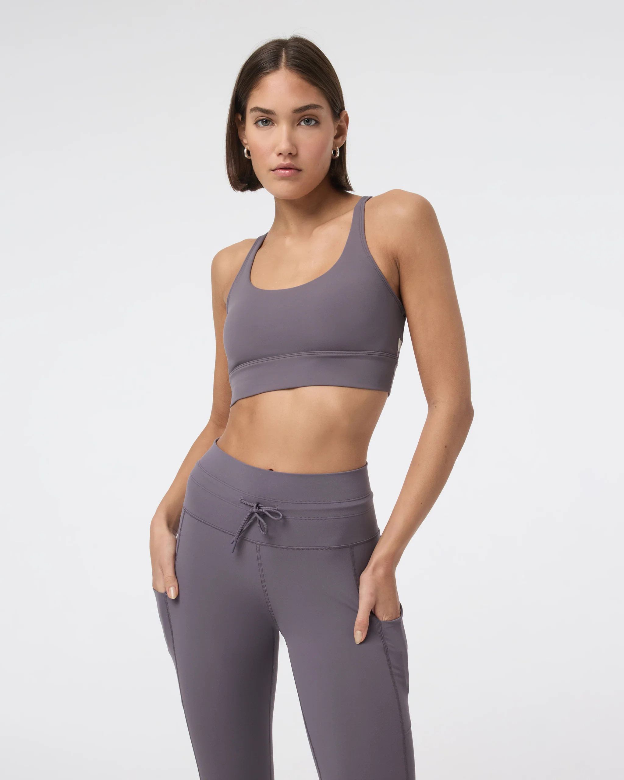 Yosemite Longline Bra | Black Strappy Sports Bra | Vuori | Vuori Clothing (US & Canada)